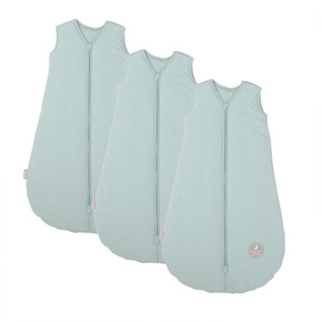 Śpiworkowa wyprawka Natulino  - zestaw 3 śpiworków do spania na każdą temperaturę | NATULINO® NATURALS | seledynowy | 0-6 m