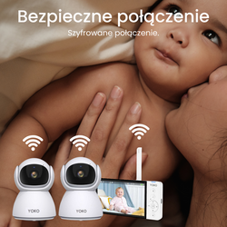 YOKO DREAM Strażnik oddechu:  Elektroniczna niania YOKO X5™DUO + Monitor oddechu Babysense 8 nowej generacji (Wyrób medyczny)