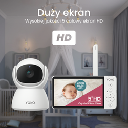 Elektroniczna niania YOKO X5 z dużym 5" ekranem HD