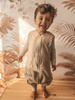 Śpiworek do spania z nogawkami | NATULINO® NATURALS LITTLE WALKERS | beżowy | 21-24°C | 2-warstwowy, nieocieplony