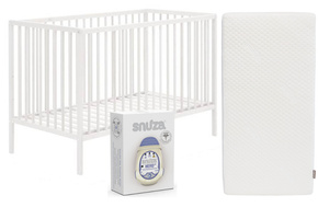 Łóżeczko dla niemowląt Natulino 120 x 60 z materacem DREAM Plain + SNUZA® HERO MD (Wyrób medyczny)