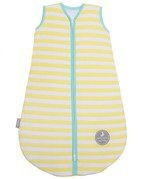 Śpiworek do spania dla niemowląt Natulino® BabyComfort Yellow Stripes / Mint , 21-24C, 2-warstwowy
