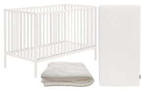 Łóżeczko dla niemowląt Natulino DreamNest 120 x 60 z materacem PURE AIR Coco (pianka - kokos)
