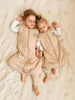 Śpiworek do spania z nogawkami | NATULINO® NATURALS LITTLE WALKERS | beżowy |100% organic cotton GOTS | 21-24°C | 2-warstwowy, nieocieplony