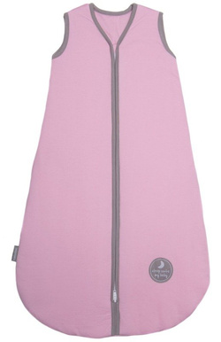 Śpiworek do spania dla niemowląt | NATULINO® BABYCOMFORT | Pink & Gray | 21-24°C | 2-warstwowy, nieocieplony