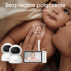 YOKO DREAM Strażnik oddechu:  Elektroniczna niania YOKO X5™DUO + Monitor oddechu Babysense 8 nowej generacji (Wyrób medyczny)