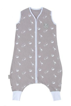 Śpiworek do spania z nogawkami | NATULINO® LITTLE WALKERS | Animals Gray & White | 16-20°C | 3-warstwowy, ocieplony