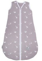 Śpiworek do spania dla niemowląt | NATULINO® SUPERLITE | Animals Gray & White | 24-27°C | 1-warstwowy, nieocieplony
