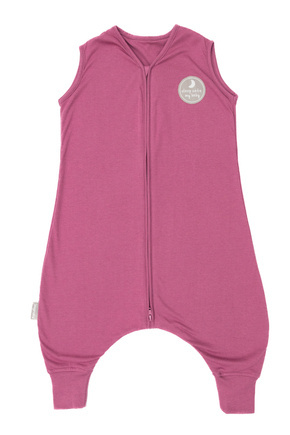 Śpiworek do spania z nogawkami | NATULINO® NATURALS LITTLE WALKERS | ciemnoróżowy | 21-24°C | 2-warstwowy, nieocieplony