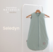 Śpiworek do spania dla niemowląt | NATULINO® NATURALS | seledynowy |100% organic cotton GOTS | 24-27°C | 1-warstwowy