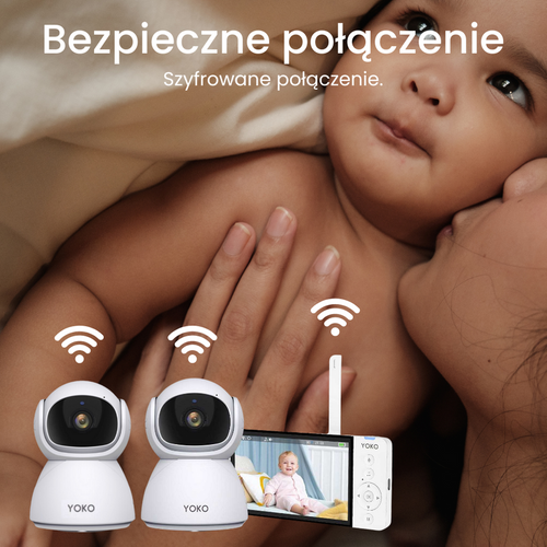 Elektroniczna niania YOKO X5™DUO + monitor oddechu Babysense 7 (Wyrób medyczny)