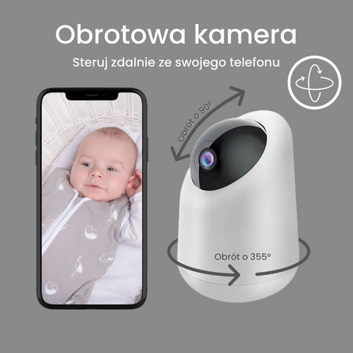 Niania YOKO X5 CONNECT+ Monitor oddechu Babysense 7