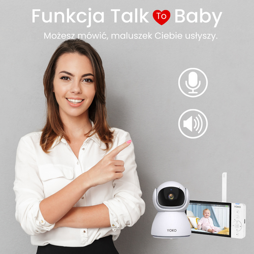 Niania YOKO X5  + monitor oddechu Babysense 7  (Wyrób medyczny) 