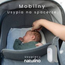 USYPIACZ NATULINO z czujnikiem płaczu i nocną lampką w zestawie z 100% oddychającym pokrowcem na materac Natulino PureAIR 