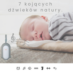 Usypiacz NATULINO ™ z nocną lampką. Szumi, wycisza, usypia + poduszka dla mam