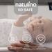 Oddychające łóżeczko dostawne Natulino SO SAFE w zestawie USYPIACZ NATULINO z czujnikiem płaczu i nocną lampką