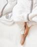 Śpiworek do spania z nogawkami  | NATULINO® LITTLE WALKERS | Animals Gray & White | 21-24°C | 2-warstwowy,  nieocieplony