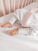 Śpiworek do spania z nogawkami | NATULINO® LITTLE WALKERS | White Waves & Mint | 21-24°C | 2-warstwowy, nieocieplony